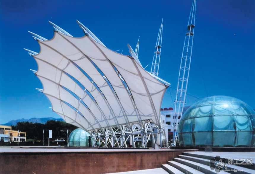 绍兴车棚膜结构网架